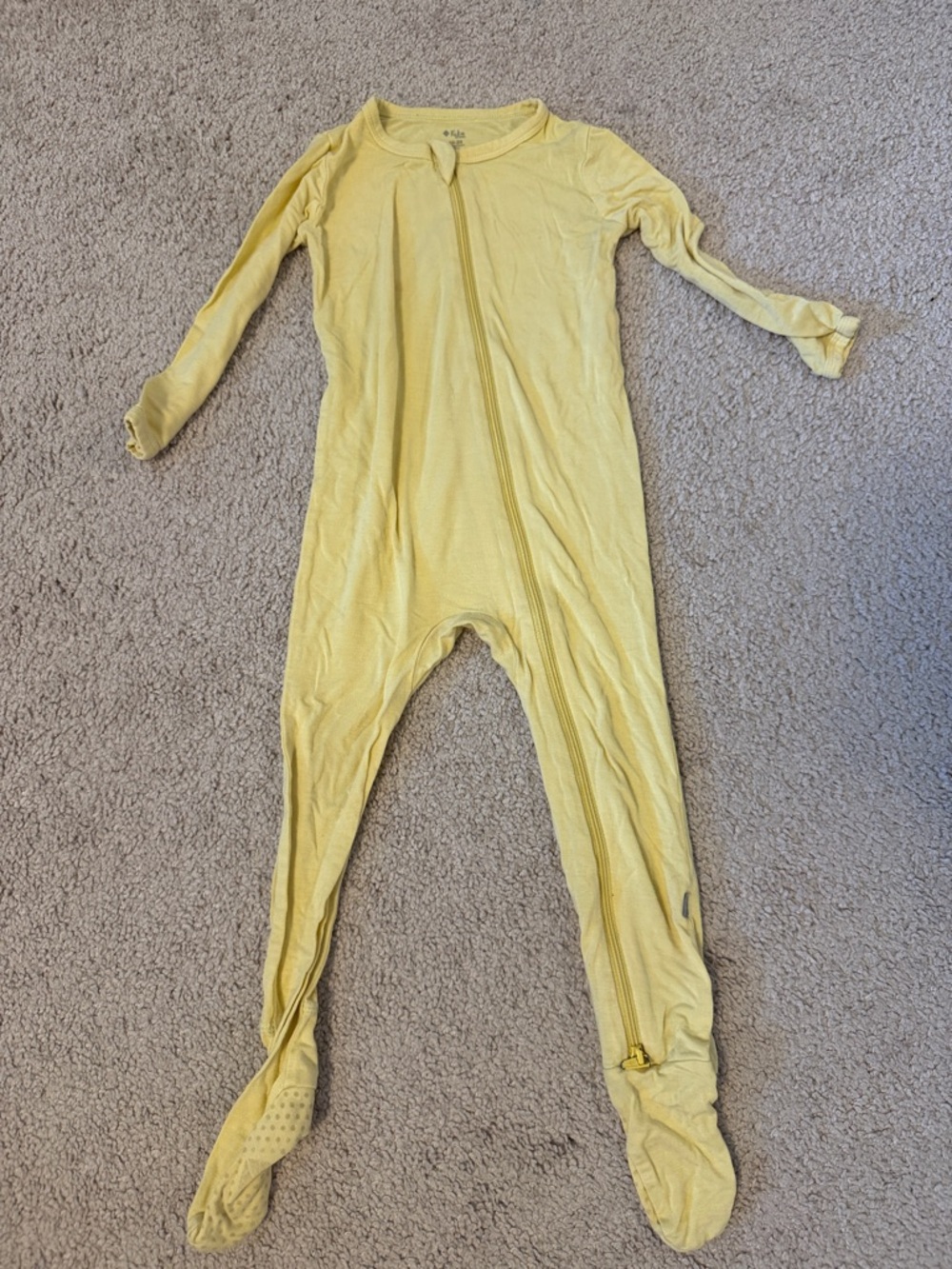 Kyte BABY Soft Yellow Footed Zip One-Piece